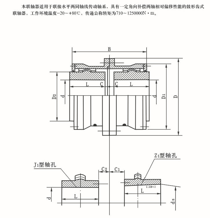 WGI型鼓形齒式聯(lián)軸器